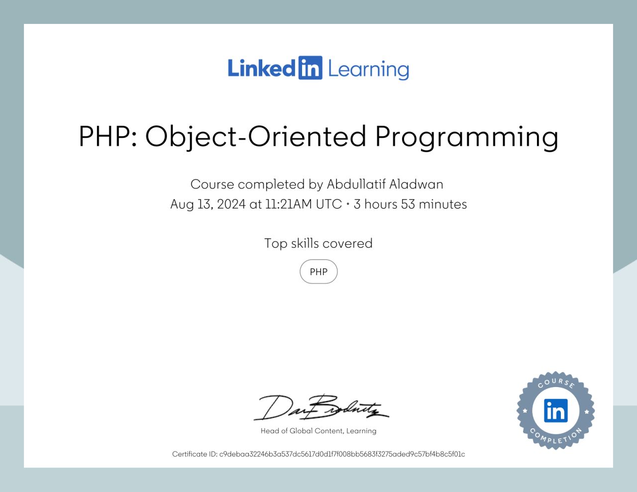 PHP: Object-Oriented Programming